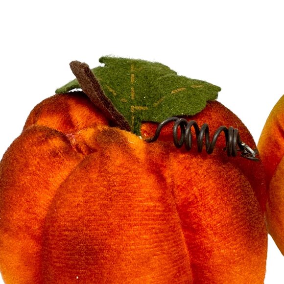 DanDee Collectors Choice Fabric Pumpkin Set Autumn Table Decor - Picture 4 of 7